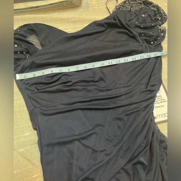 Betsy & Adam Cascading Ruffle Gown - Picture 4 of 15